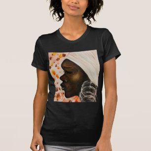 Camiseta Belleza africana: pintura acuarela