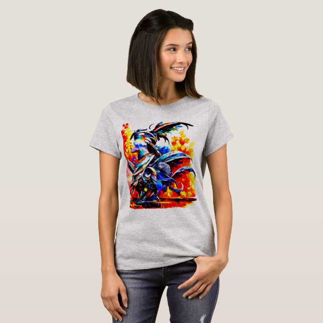 Camiseta Belleza antigua - Arte abstracto moderno (Anverso completo)