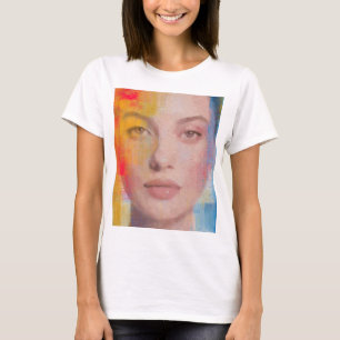 Camiseta Belleza artística con pinceladas audaces