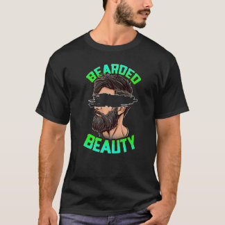 Camiseta Belleza Barbuda Crecimiento de Vello Facial Hombre