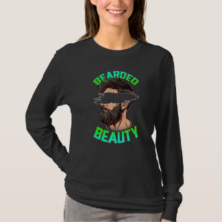Camiseta Belleza Barbuda Crecimiento de Vello Facial Hombre