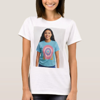 Camiseta Belleza Bullseye: Tee gráfico objetivo para mujere