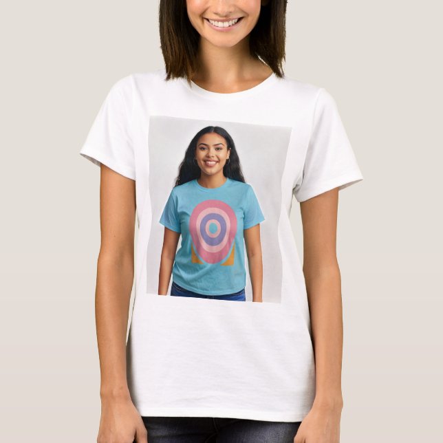 Camiseta Belleza Bullseye: Tee gráfico objetivo para mujere (Anverso)