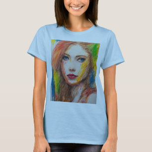 Camiseta "Belleza caprichosa: Chica en arte"