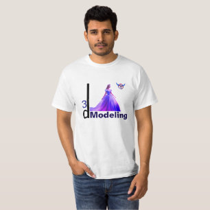 Camiseta Belleza Cenicienta Modelo 3D =