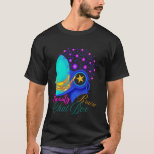 Camiseta Belleza Cerebro Y Chat Box AI Con Fusión De Cienci