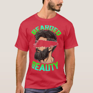 Camiseta Belleza con barba Crecimiento del pelo facial Homb
