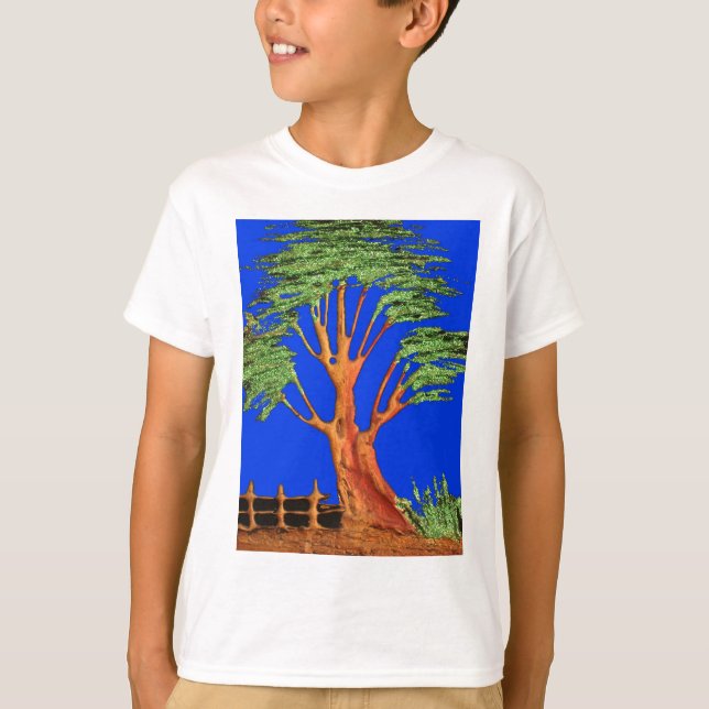Camiseta Belleza de Acacia en África: Serenidad Serengeti. (Anverso)