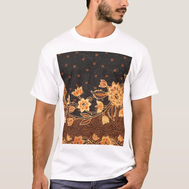 Camiseta Belleza de arte batik indonesio malasio (Anverso)