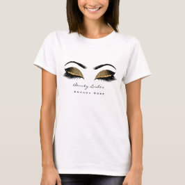 Camiseta Belleza de artista maquillaje azota a Purpurina de