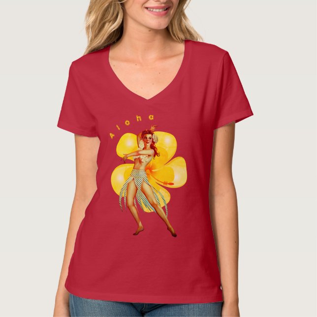 Camiseta Belleza de Hibiscus (Anverso)