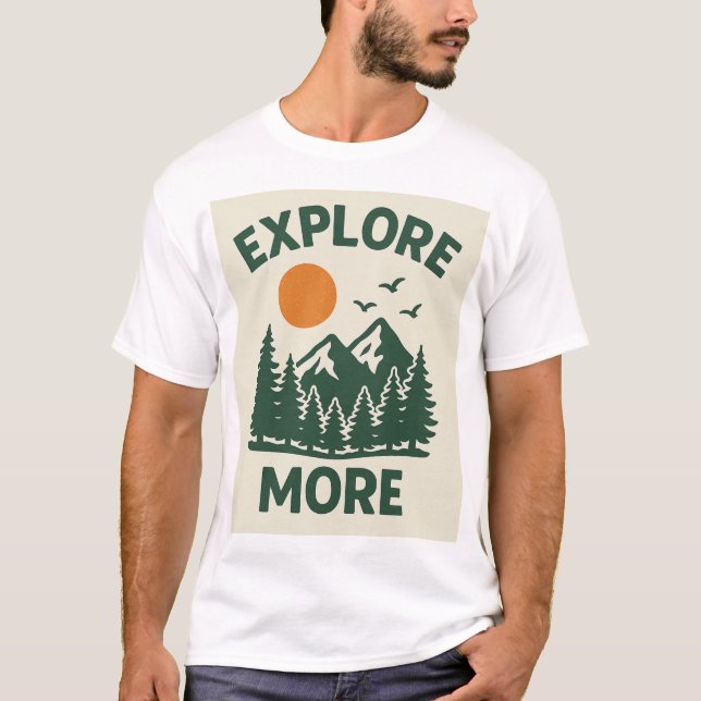 Camiseta Belleza de la naturaleza - diseño de arte paisajís (Anverso)