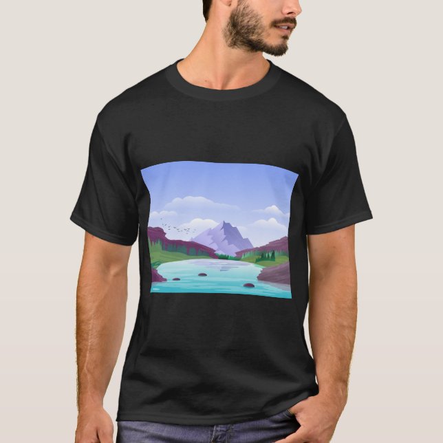 Camiseta Belleza de la naturaleza escénica (Anverso)