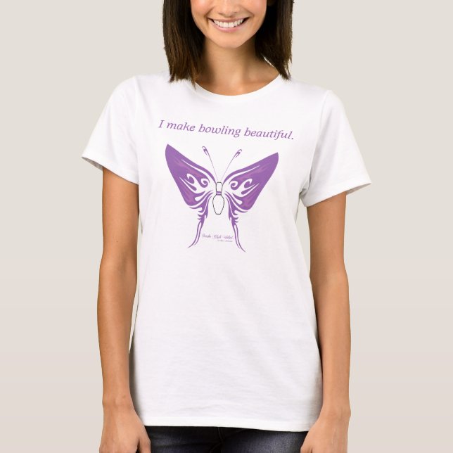 Camiseta Belleza de los bolos (púrpura) (Anverso)