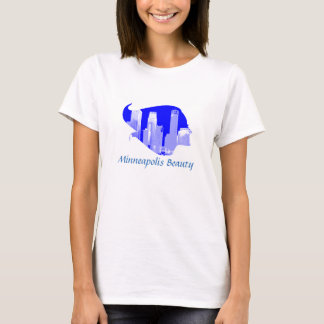 Camiseta Belleza de Minneapolis en azul y blanco