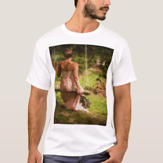 Camiseta belleza del arte de pintura al óleo