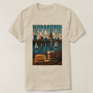 Camiseta Belleza del Lago Wisconsin Capitolio Grandes Lagos