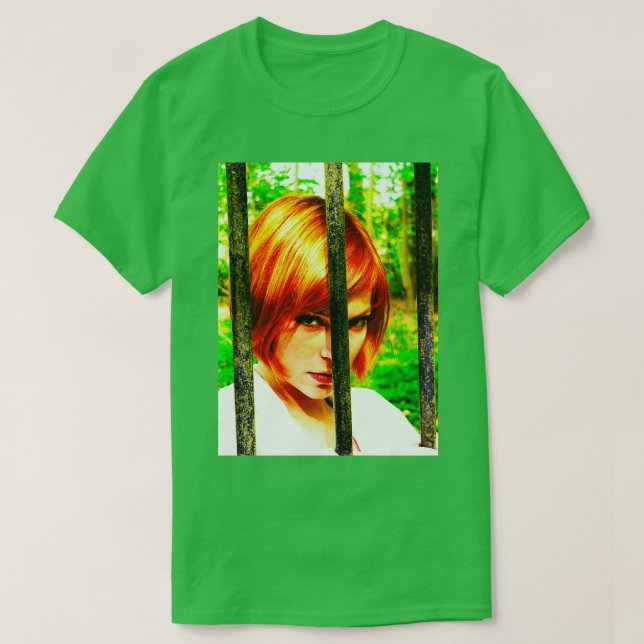 Camiseta Belleza detrás de las barras filtro de color (Diseño del anverso)