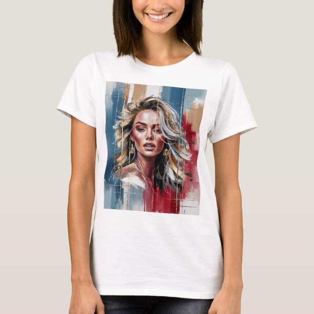 Camiseta "Belleza dorada" (Anverso)