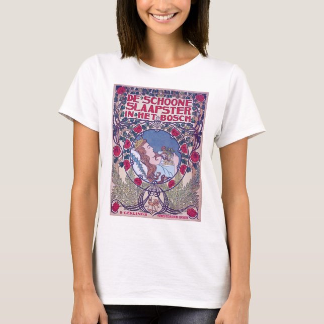 Camiseta Belleza durmiente, arte de portada, Van Caspel (Anverso)