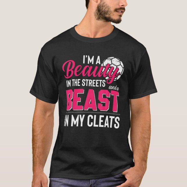Camiseta Belleza En La Bestia De Las Calles En Mi Fútbol De (Anverso)