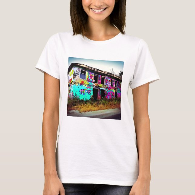 Camiseta Belleza en la destrucción | Casa abandonada (Anverso)