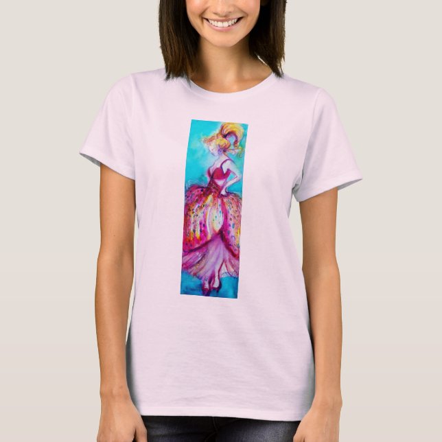 CAMISETA BELLEZA EN VESTIDO ROSA (Anverso)