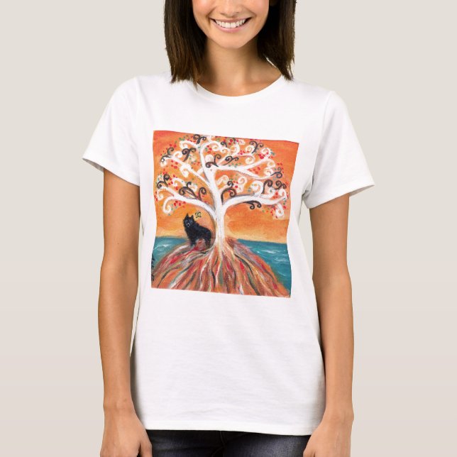 Camiseta Belleza espiritual del árbol del amor del (Anverso)