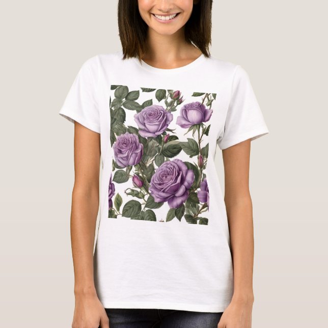 Camiseta "Belleza eterna: Rosas de la época de la provincia (Anverso)