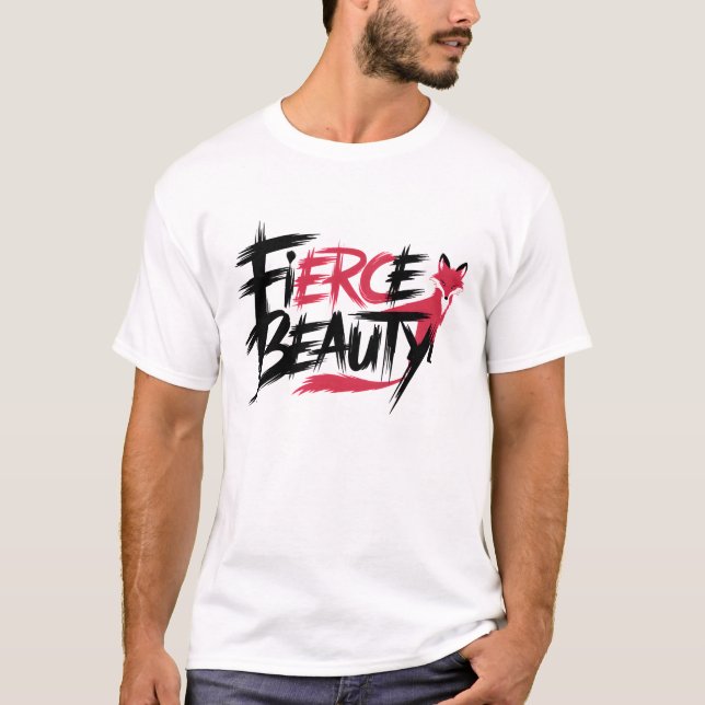 Camiseta Belleza feroz D2 (Anverso)