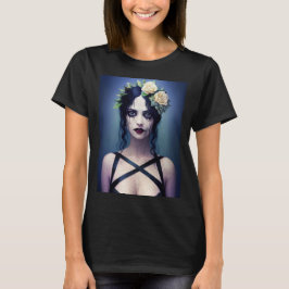 Camiseta Belleza gótica de porcelana rajada