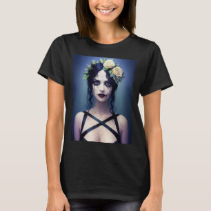 Camiseta Belleza gótica de porcelana rajada