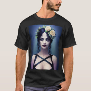 Camiseta Belleza gótica de porcelana rajada
