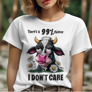 Camiseta Belleza monocroma: una vaca negra y blanca con un 