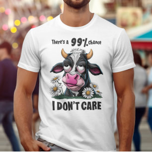 Camiseta Belleza monocroma: una vaca negra y blanca con un