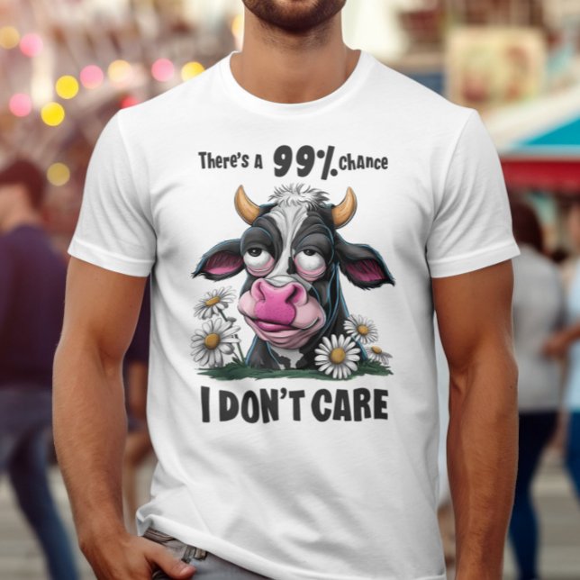Camiseta Belleza monocroma: una vaca negra y blanca con un  (Subido por el creador)