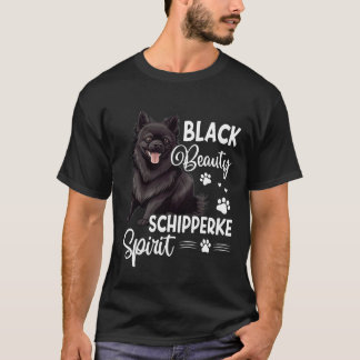 Camiseta Belleza Negra Perro Espíritu Schipperke