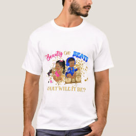 Camiseta Belleza o Ritmos Revelación de género azul real ro