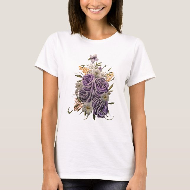 Camiseta Belleza púrpura (Anverso)