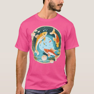 Camiseta Belleza Y Maravilla Del Pescado De Koi En Este Cut
