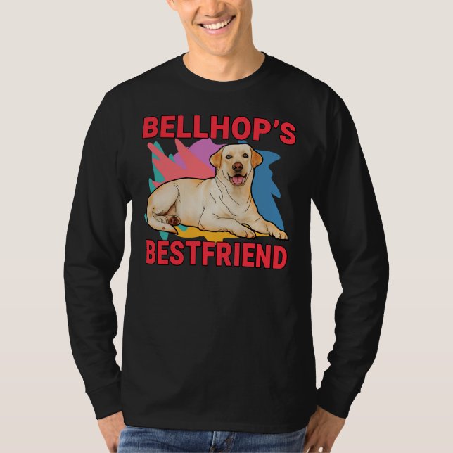 Camiseta Bellhop S Bestfriend Labrador Retriever Dog Mom An (Anverso)