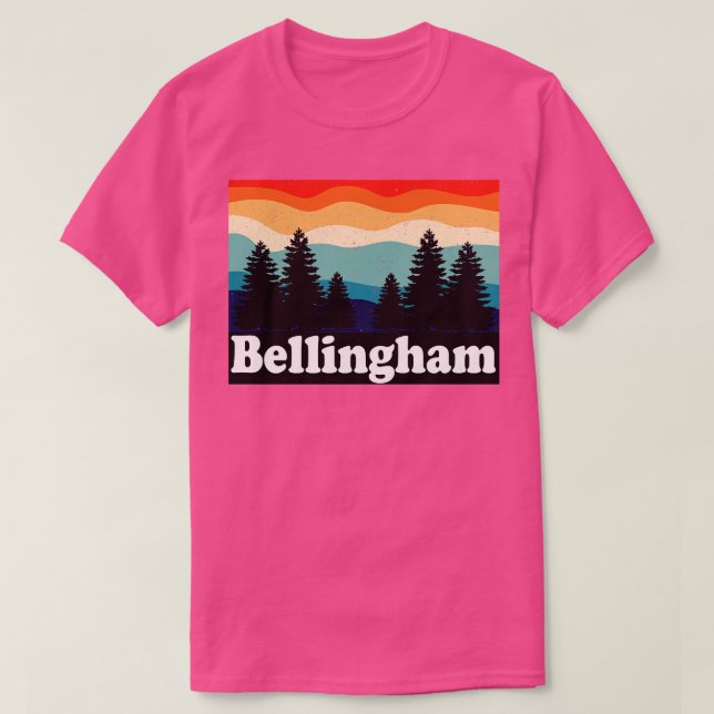 Camiseta Bellingham Washington Retro (Diseño del anverso)