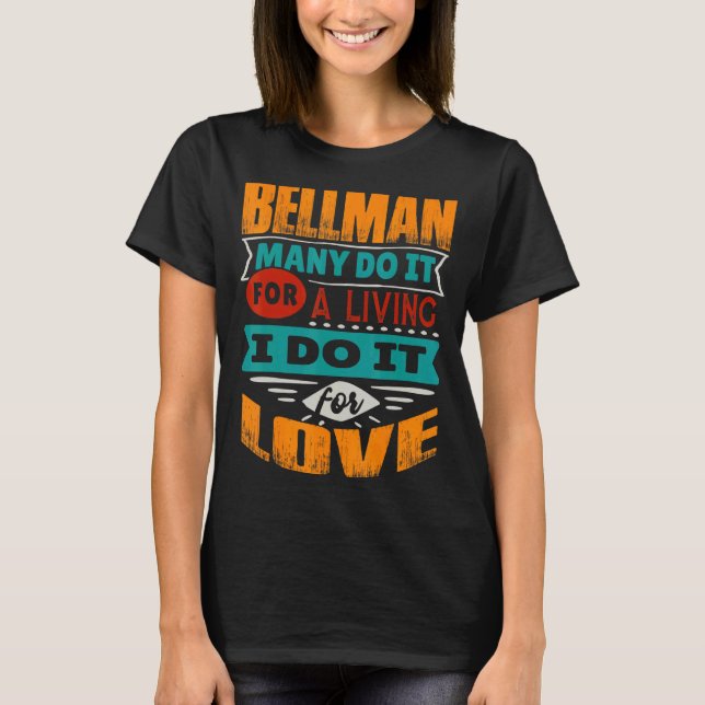 Camiseta Bellman Cita Que Soy Ecocardiógrafo Por Amor (Anverso)