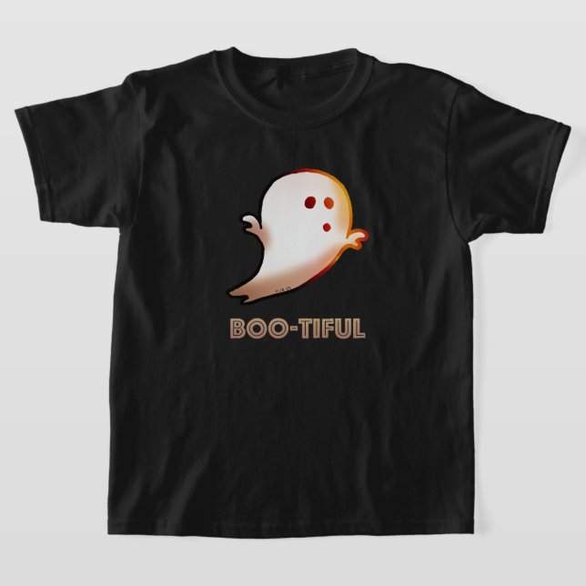 Camiseta Bello arte fantasma de Halloween (Distribución)