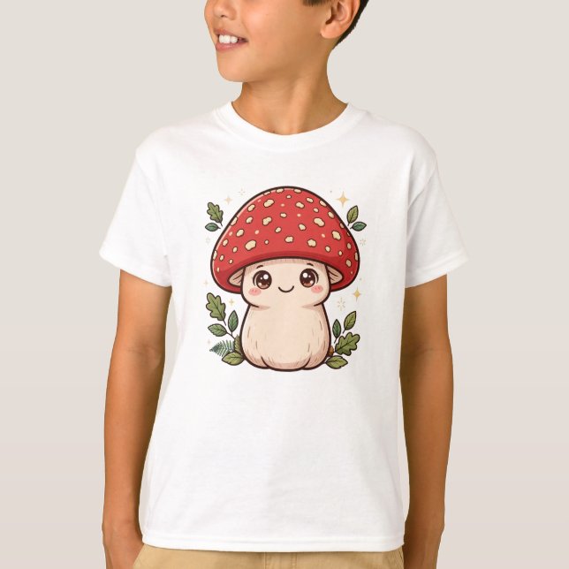 Camiseta Bello Bebé Hongo Kawaii (Anverso)