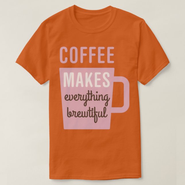 Camiseta Bello café (Diseño del anverso)