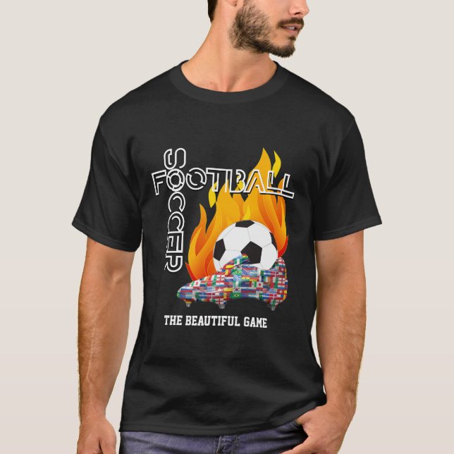 Camiseta Bello juego Mundo FÚTBOL FÚTBOL FÚTCER (Anverso)