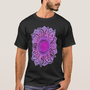 Camiseta Bello Mandala Girasol Espiritual Yoga Meditación
