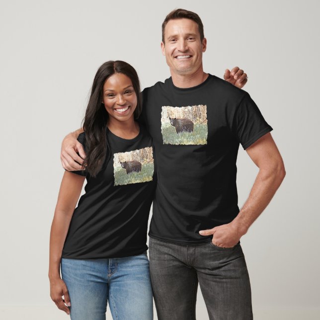 Camiseta Bello oso negro (Unisexo)