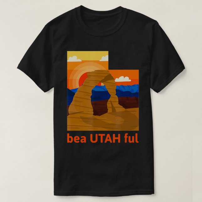 Camiseta Bello regalo de la diversión del estado de Utah (Diseño del anverso)